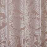 Duchess Lined Pencil Pleat Curtains, Blush Pink (Jacquard Design)