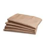 Chequers Jacquard Napkins, Coffee (Pack of Four)