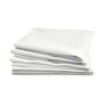 Chequers Jacquard Napkins, White (Pack of Four)