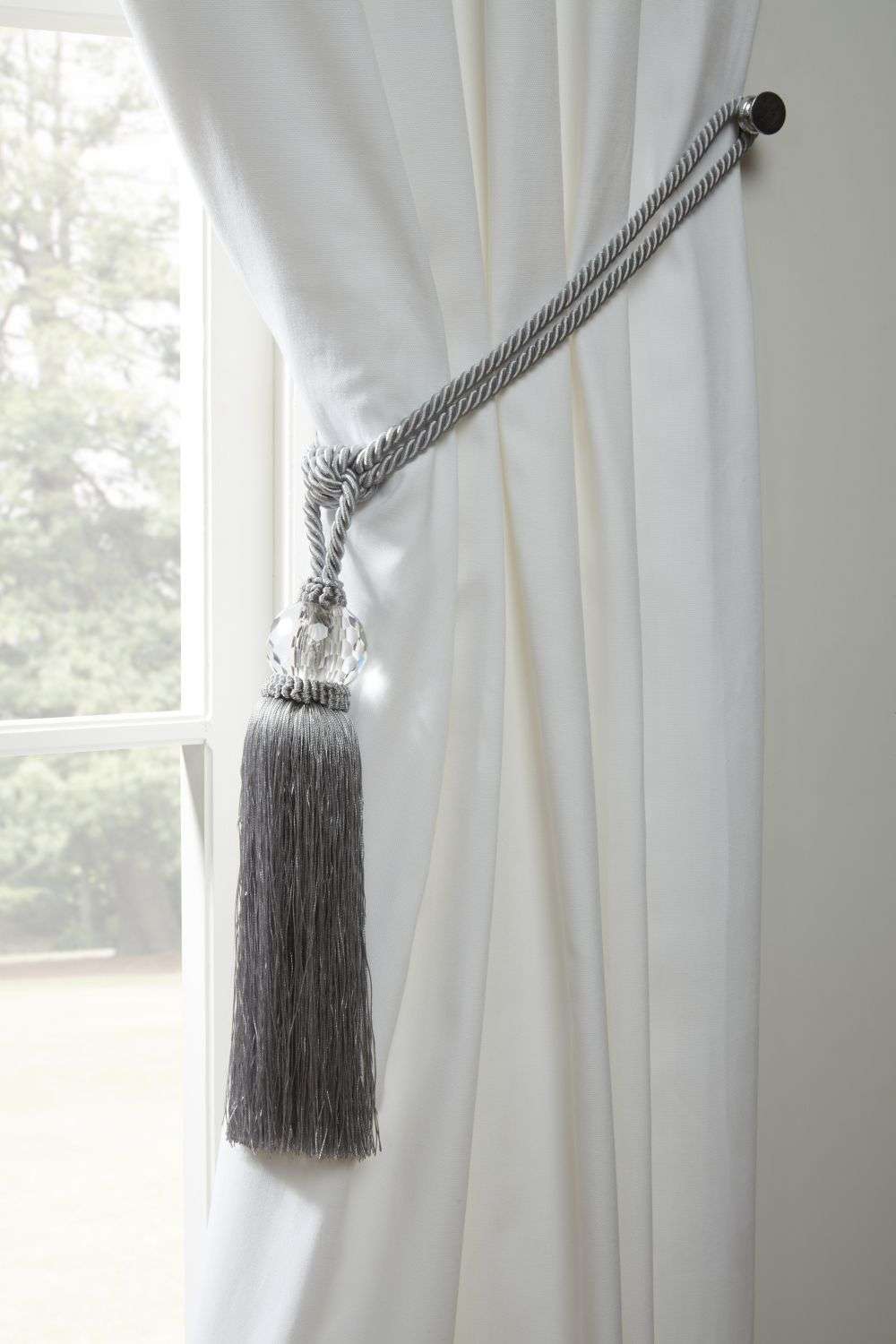 LUNSIL Luna Tieback, Silver - Image 1