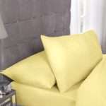180 Thread Count Percale Pillowcase Pair, Lemon