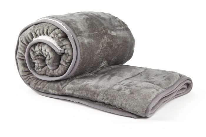Weighted Sherpa Blanket, Grey - Image 7