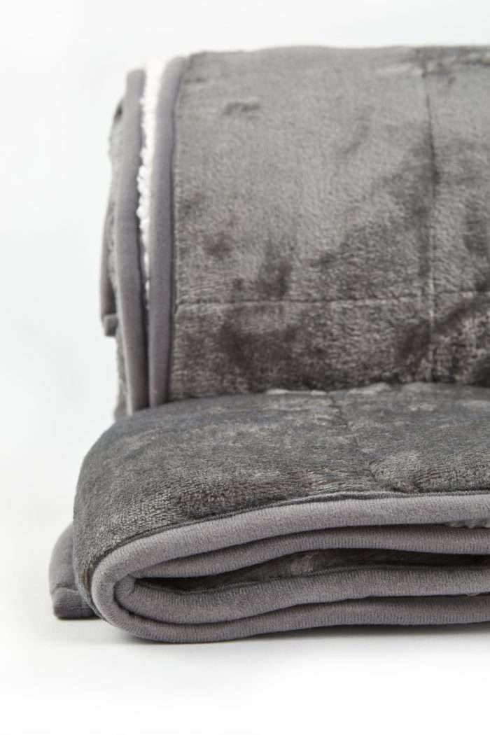 Weighted Sherpa Blanket, Grey - Image 8