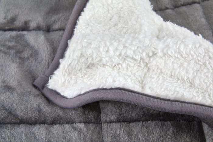Weighted Sherpa Blanket, Grey - Image 2