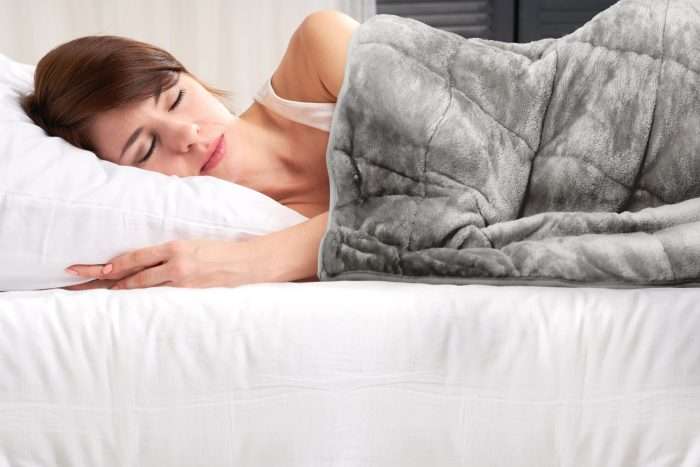 Weighted Sherpa Blanket, Grey - Image 6