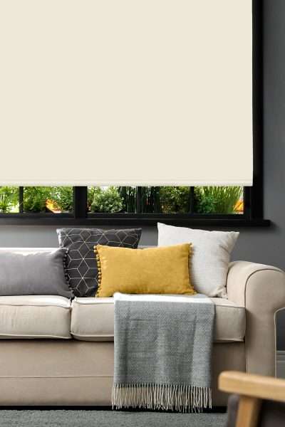 Blackout Roller Blind, Cream