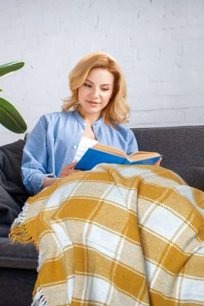 Frisco Throw, Ochre (100% Recycled Cotton)