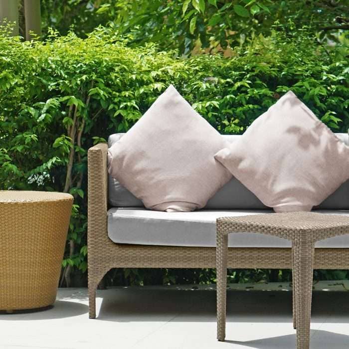 Jardin Outdoor Cushion, Natural (Waterproof) - Image 2