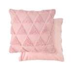 Nyla Triangle Cushion, Blush (Super Soft)
