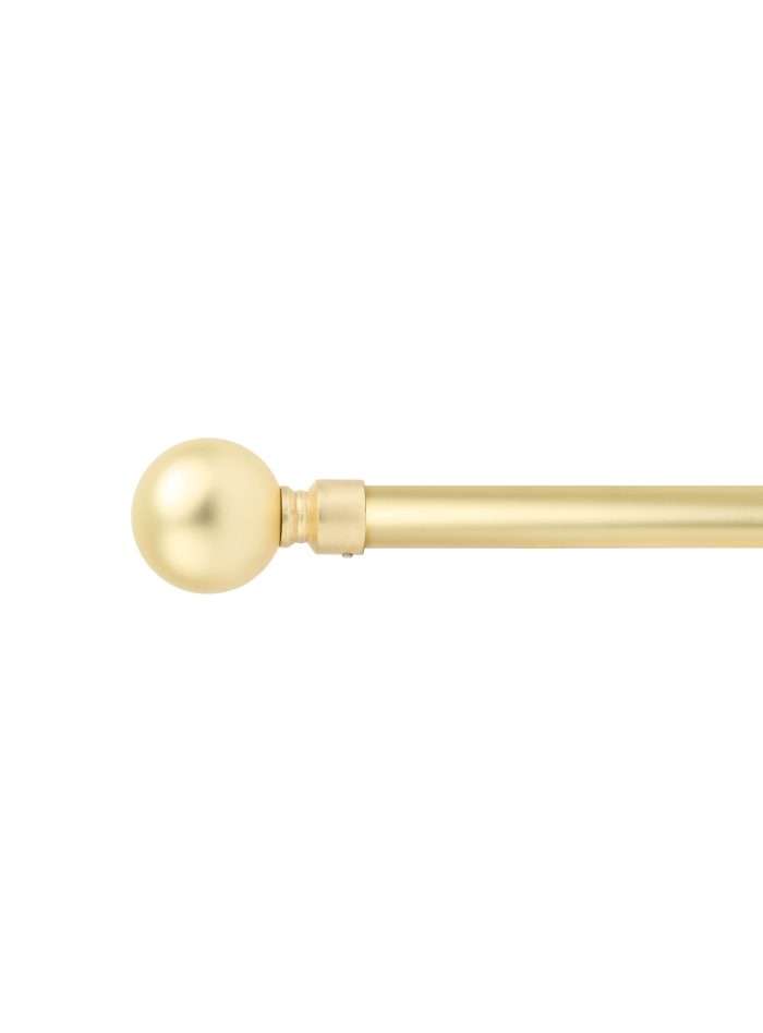 Ball Extendable Curtain Pole, Gold - Image 2