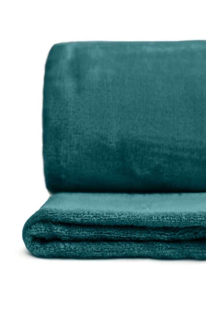 Snug Fleece Blanket, Emerald Green (Super Soft) - Image 2