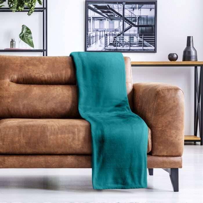 Snug Fleece Blanket, Emerald Green (Super Soft) - Image 6