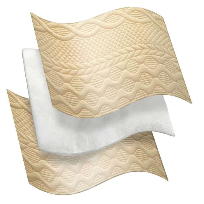 Aran Bedspread, Cream (Quilted Design) - Image 3