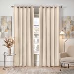 Cali Eyelet Woven Curtains, Natural (Blackout & Thermal)